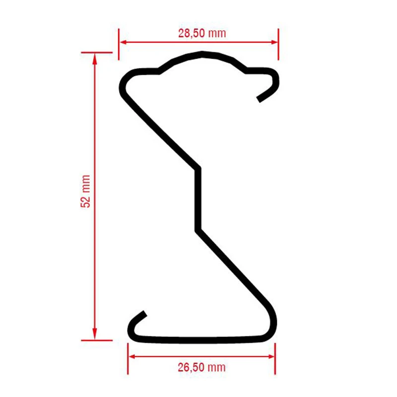 Z-Profile Fence Post