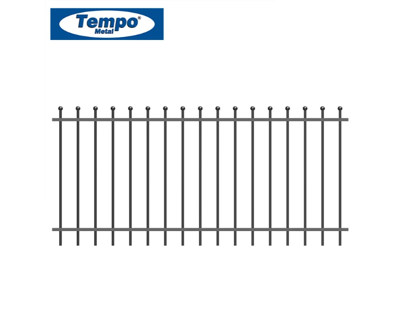 Double‑Rail Flat‑Top Ball Finial Panel