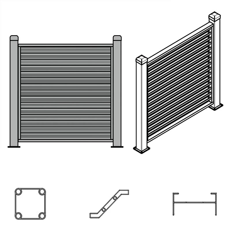 Z Profile Louver Fence