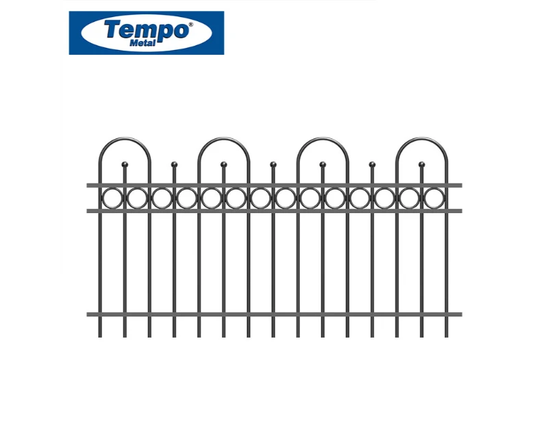 Ring & Arch-Top Ball Finial Panel