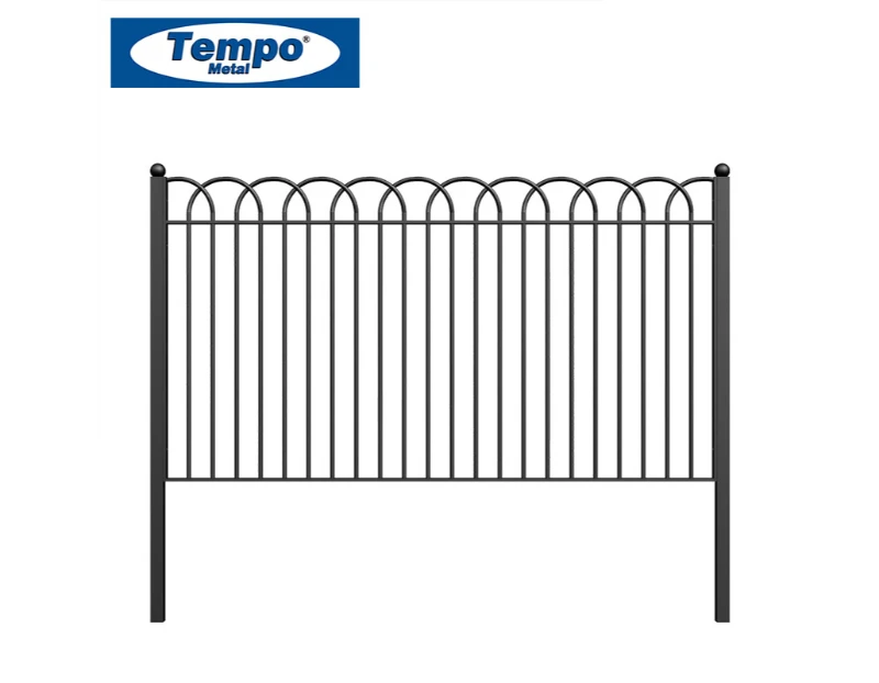 UK Fencing Arched Metal Panel