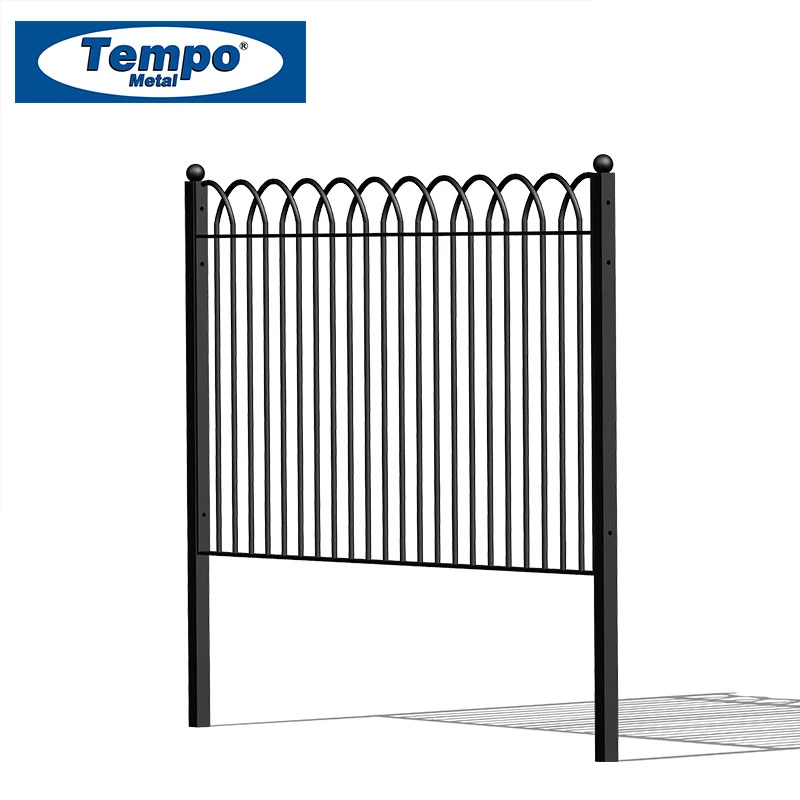 UK Fencing Arched Metal Panel