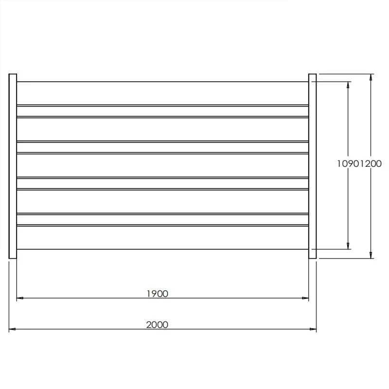 Horizontal Aluminum Fence
