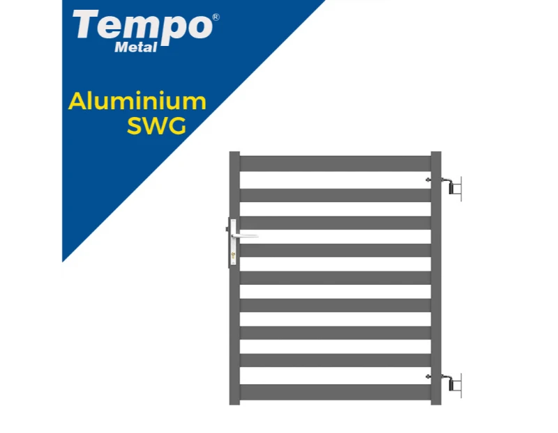 Horizontal Slatted Aluminum Louver Gate
