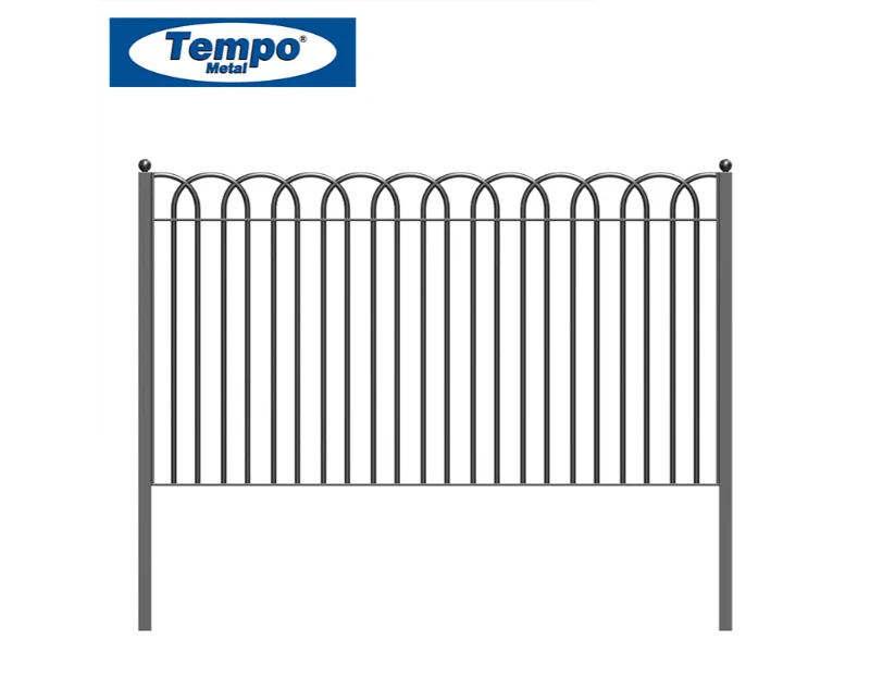 UK Fencing Arched Metal Panel