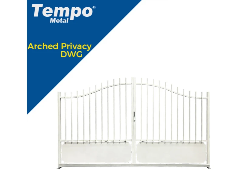 Arched Privacy Double Gate