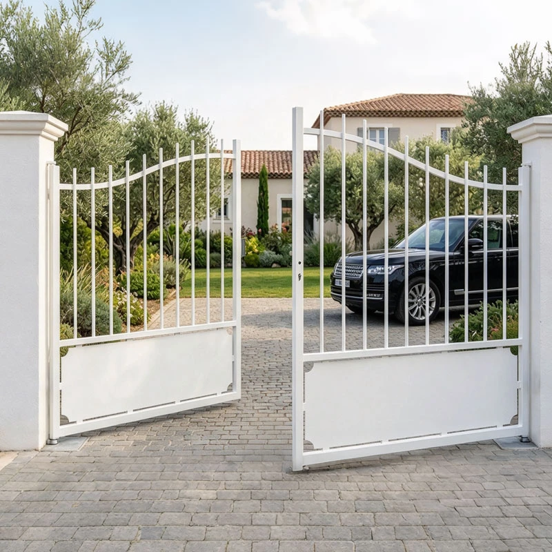 Arched Privacy Double Gate