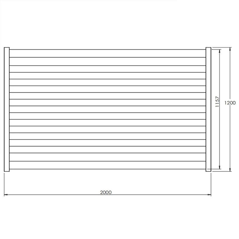 Horizontal Slat  Panel