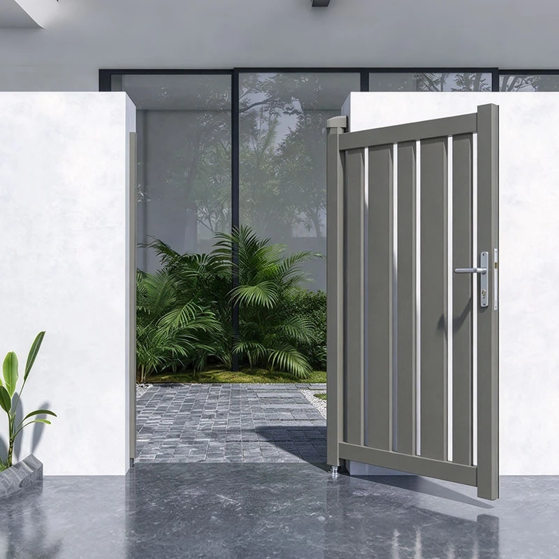 Aluminum Vertical Slat Garden Gate