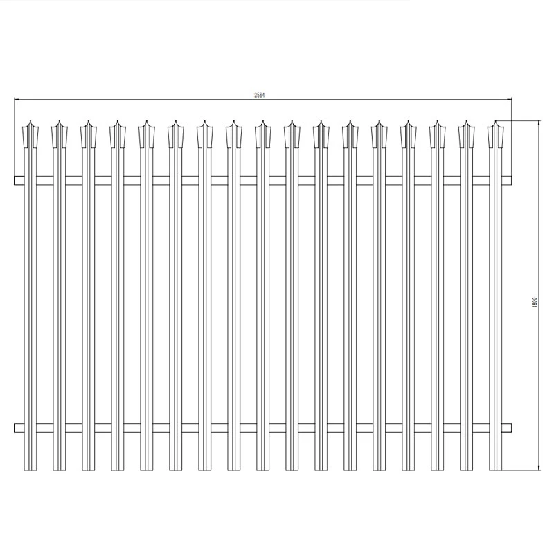 Round & Notched Type Palisade Fence