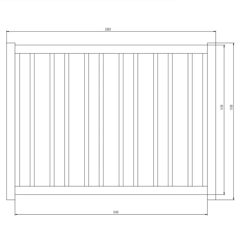 Modular Aluminum Vertical Fence