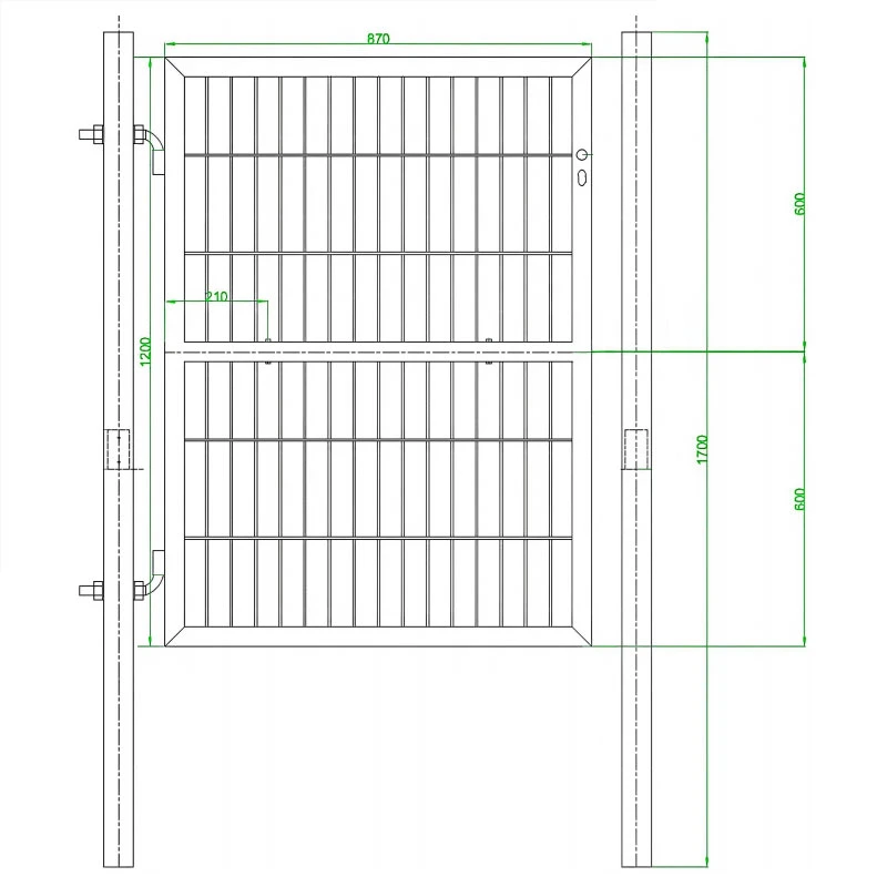 Split-Panel Gate