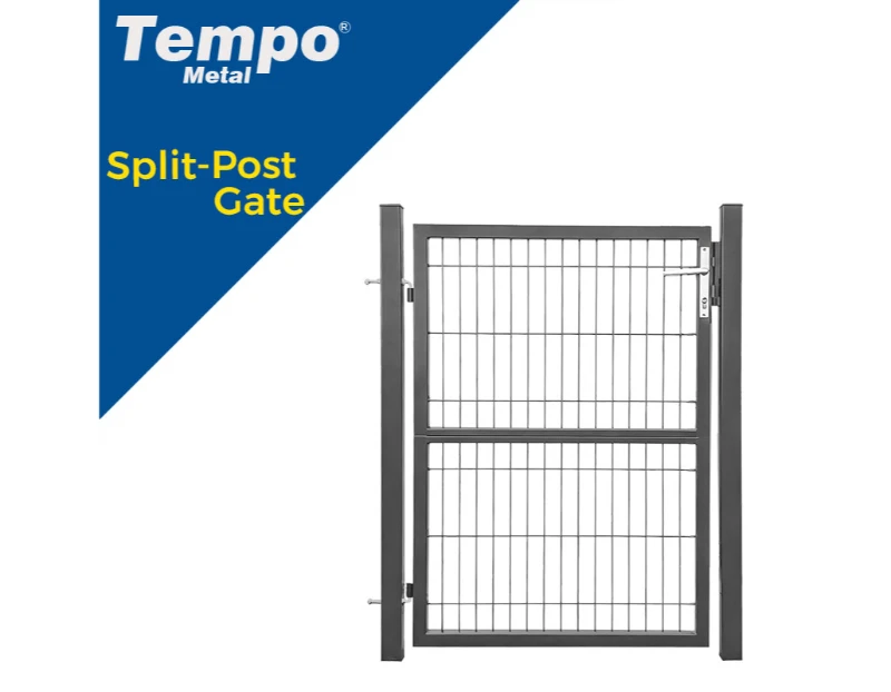 Split-Panel Metal Mesh Gate