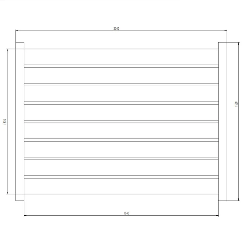 Horizontal Slat Privacy Fence