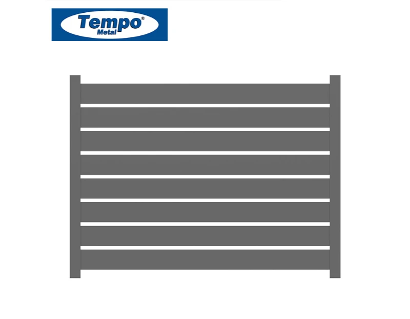 Horizontal Slat Privacy Fence