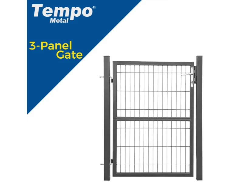 Three-Section Spliced Mesh Gate