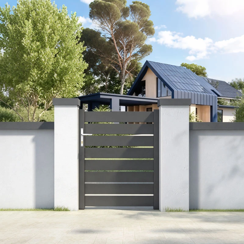 Aluminum Slatted Garden Gate